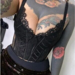 Bustier cropped cami top/corset